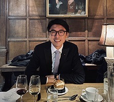 A formal dinner at Trinity College.